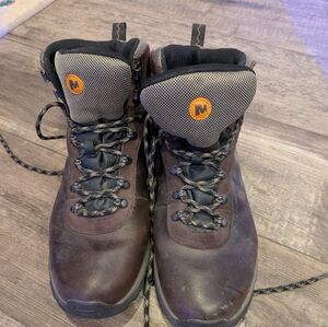 Merrell Reflex Men's Leather Mid Waterproof Hiking Boots Espresso 10.5 J154377C